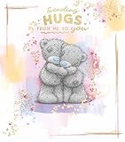 Me To You Tatty Teddy Grußkarte für Freunde oder Familie, Tatty Teddy mit Ballons und Geschenken, 12,7 x 15,2 cm, offizielle Kollektion