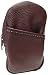 Womens Soft Leather Cigarette Case Holds Regular and 100's USA Made Burgundy