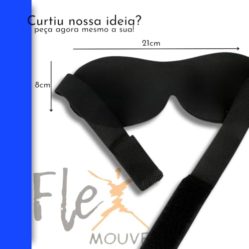 Máscara de dormir tapa olhos 3D Blackout - descanso viagem - modelo exclusivo ajustável