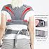 Baby Wraps Carrier Sling, Baby Carrier for Newborns and Toddlers,Skin-Friendly and Soft Front BabyCarrier Wrap Perfect Newborn Gifts (Light Grey, Cotton)