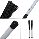 1 Pair Nylon Drum Brush Drum Sticks,Retractable Drum Wire Sticks Brushe,Wire Brush Professional Drum Brush Drum for Rock Band, Jazz Folk Drummer