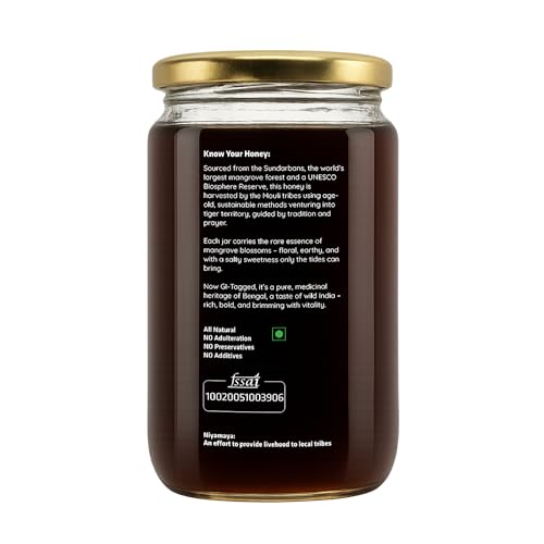 Image of NIYAMAYA Gi Tagged Sundarban Mangorve Honey Wildforest- 1Kg 100% Pure, Raw & Unprocessed | No Sugar Adulteration - LAB TESTED Honey from Mangrove Forest of Sundarbans- Untocuhed, Unheated