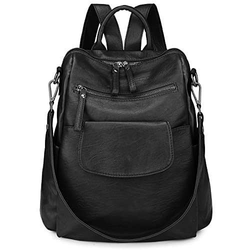 Image of Uromee Backpack Purse for Women Vegan Leather Ladies Fashion Travel Shoulder Bag Convertible