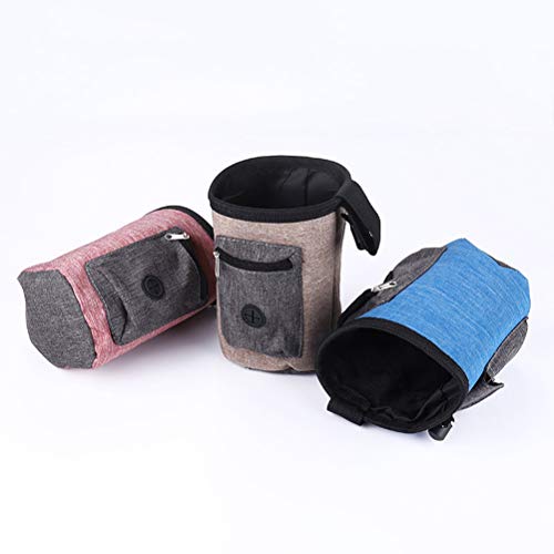 Popetpop bolsa portátil para petiscos para cães, bolsa para viagem para lanches e animais de estimaç