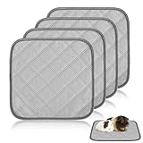 4 Stück Pipipads Meerschweinchen, 30 x 30 cm PIPI Pads für Meerschweinchen Unterlagen Wiederverwendbare Einlagen Saugfähige Waschbare Schnell Käfig für Kaninchen Chinchillas und Hamster