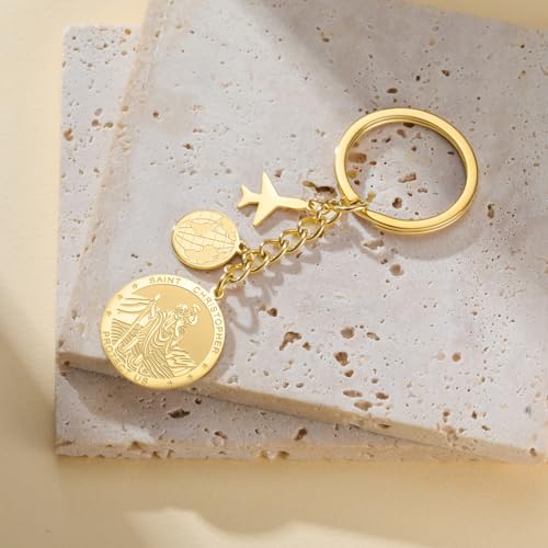 Porte-clés Saint Christophe pour sécuriser et décorer vos clés - 2