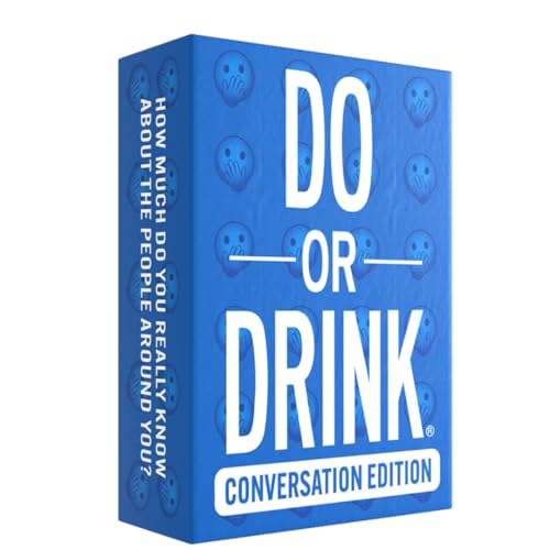 Do or Drink Conversation Edition - Talking Cards for Adults - 250 Cards to Get to Know Your Friends...