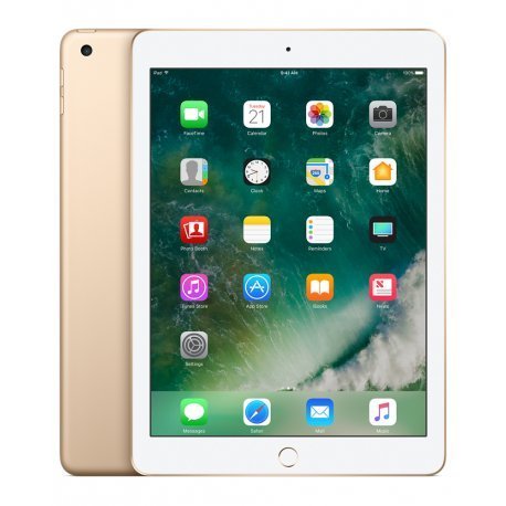 Image of Apple iPad 9.7 (2017) 128GB Wi-Fi - Gold (Renewed)
