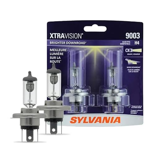 SYLVANIA - 9003 XtraVision - High Performance Halogen Headlight Low Beam and Fog Replacement Bulb (Contains 2 Bulbs)
