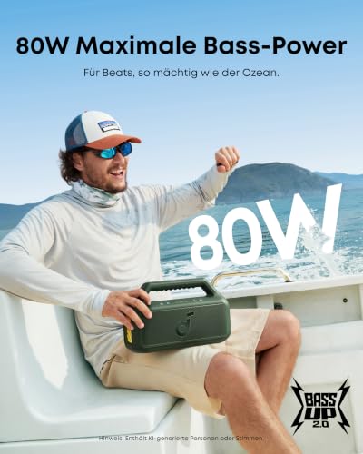 soundcore by Anker Boom 2 Outdoor-Lautsprecher, 80W, Subwoofer, BassUp 2.0 – Ansicht 2
