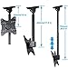 VideoSecu Tilt Swivel LCD UHD TV Monitor Ceiling Mount Fits Most 32