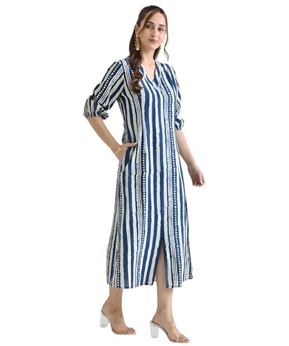 Image of Leriya Fashion Dress for Women | Western One Piece Dress for Women Short & Long | Half Sleeve Casual Summer Dresses for Beach & Stylish Party Outifits Below The Knee