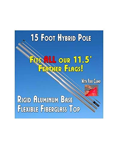 Antiques (Yellow/Red) Windless Feather Banner Flag Kit (Flag, Pole, & Ground Mt) #TOP2