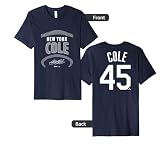 Gerrit Cole New York Baseball Name & Number (Front & Back) Premium Tri-blend T-Shirt