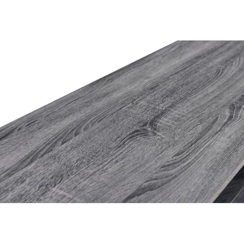 Image of Zenith TV Stand Entertainment Center & Modern Media Console Table for Living Room | Two Storage Doors | Tempered Glass Middle Shelf | Solid Wooden Legs | Space Gray