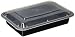 Reditainer Rectangular Food Storage Containers with Lids (20 Pack), 28 oz, Black