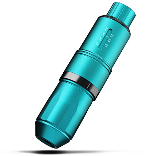 Tattoo Machine Pen Adjustable Stroke Length Pro Tattoo Cartridge Machine Discover Device-Df Pmu Smp Machine Rca Interface Professional Rotary Tattoo Machine (Green) #TOP1