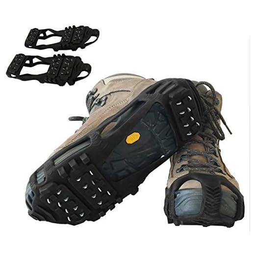 Limm Crampons Ice Traction Cleats Large - Lightweight Snow Cleats for Walking on Snow & Ice - Anti Slip Shoe Grips Quickly & Easily Over Footwear - Portable Ice Grippers for Shoes & Boots