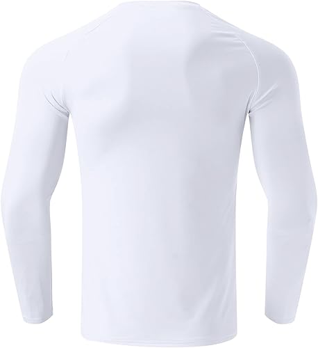 Miniatura 4 de Camisas de compresión atléticas de manga larga para hombre capa base atlética camiseta de compresión para entrenamiento