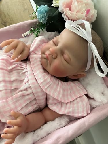 Muñeca Reborn Bebé Realista de Silicona 48 cm miniatura 1