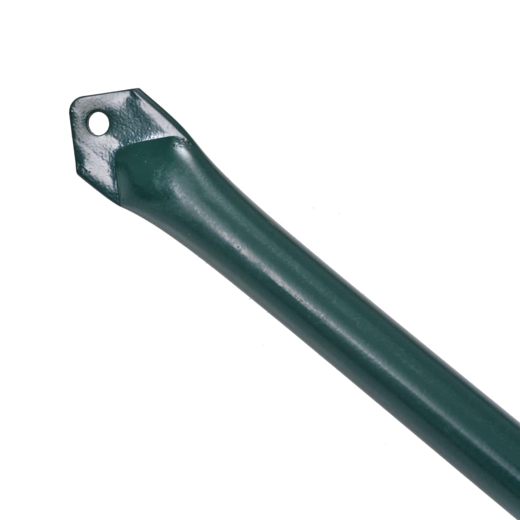 Generico Pali da Giardino 10 pz in Metallo 1,5 m Verde,Casa e Giardino,Prato e Giardino,Giardinaggio,Supporti e Gabbie per piante-142310