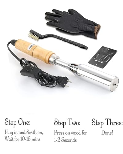 Electric Custom Wood Branding Iron,Personalized Leather Stamp for Party Wedding Bread Making Wood (1