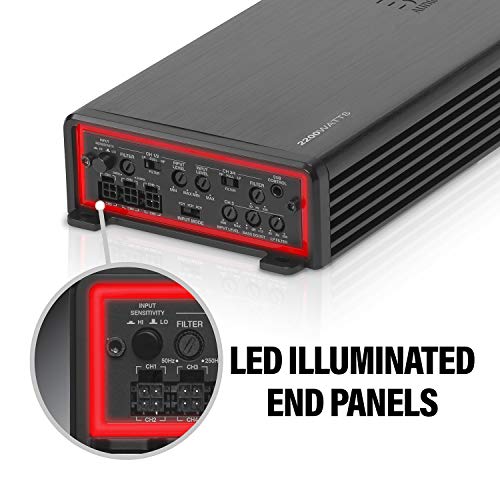 Boss Audio Systems Elite Be2200.5D 5 Channel Class D Car Amplifier - 2200 Watts, 2 Ohm Stable, Digital, Full Range, Mosfet Power Supply, Great For Speakers And Subwoofers #TOP1