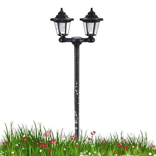 Lumières solaires extérieures de jardin double tête résistantes aux intempéries