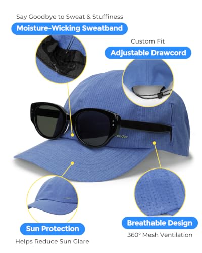 Image of Lightweight Golf Hat for Women Men, UPF 80+ Sun Protection Cap, Breathable Quick-Dry Baseball Cap for Running Sport