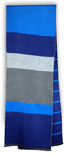 Livativ Bleu Nero Luxurious Winter Scarf for Men – Large Selection of Unique Design Premium Scarves