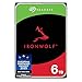 Seagate IronWolf 6TB, Disco Duro Interno, NAS HDD, CMR 3.5 Pulgadas, SATA 6 GB/s, 7200 RPM, caché de 256 MB para almacenamiento conectado a red RAID, Paquete Abre-fácil, Rescue Services (ST6000VNZ06)