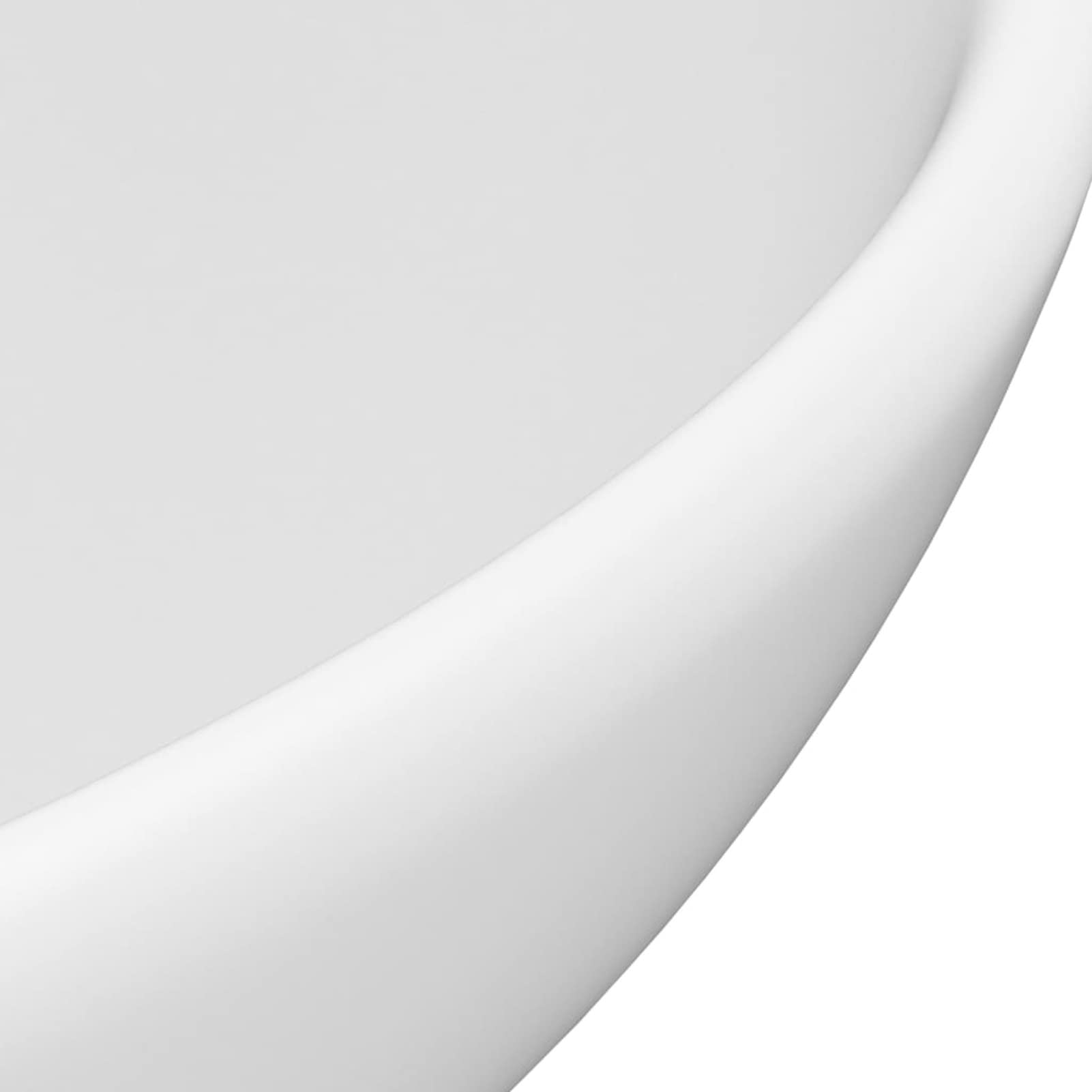 Homgoday Lavabo de lujo redondo blanco mate 32,5 x 14 cm de cerámica, lavabo pequeño baño, tapón lavabo baño, lavabo, filtro lavabo baño, tapones lavabo baño, tapones lavabo baño, desagüe lavabo baño