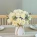 YILIYAJIA Table Centerpieces Dinning Fake Flowers in Vase Ceramics,Artificial Flowers,Halloween Faux Silk Rose Arrangements Bouquets Kitchen Room