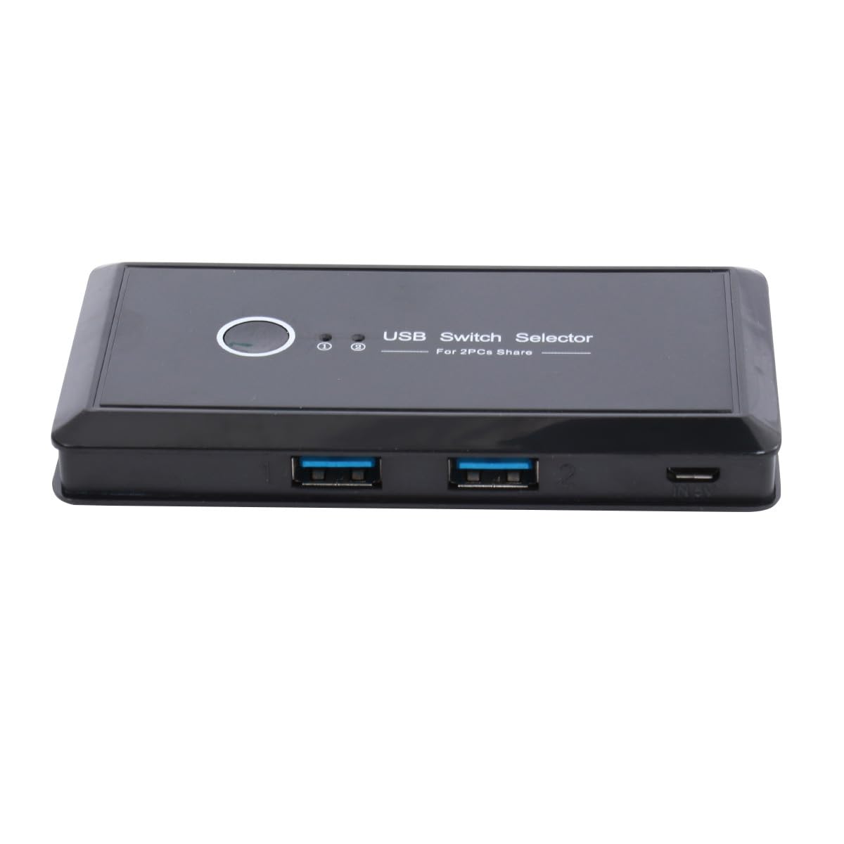 SHINEOFI USB 3.0 wahlschalter 2 Ports Automatischer Umschalter Fürpc Drucker Scanner Freigabe Schwarz