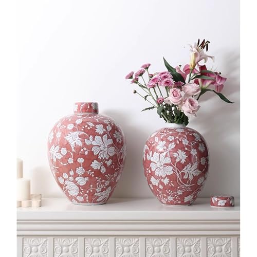 Vase en céramique rétro rouge : donnez enfin du cachet à votre table de chambre