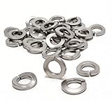 100 Stück Federring M8 Federringe Edelstahl V2A Unterlegscheiben Beilagscheiben Spiralförmige Federscheiben Sprengring Größe Wählbar für Haushaltsgeräte Mechanische Geräte DIN128A