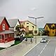 Evemodel 5Stk Modelleisenbahn Spur H0 1:87 Metall Straßenlaterne Lampen weiße LEDs (Stil 06)