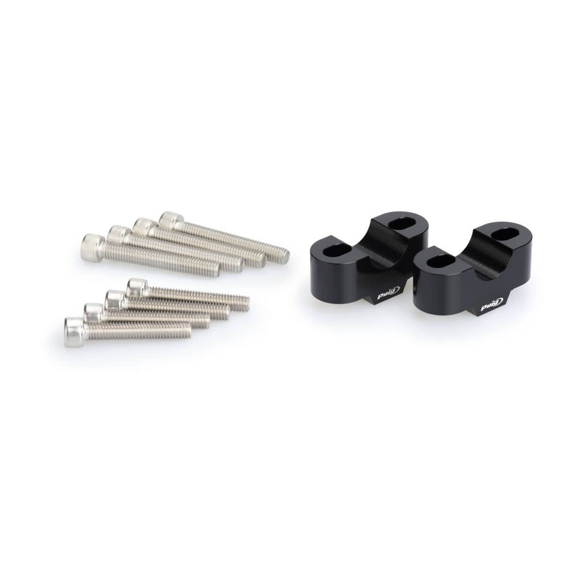 Puig 3671N Risers 20mm Ø 22mm, Improves Handlebar Position, Black