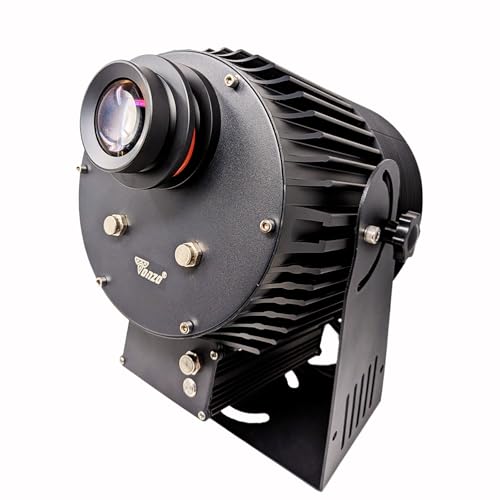 Image of TONZO 500W LED Logo Projector Light, 55000 Lumens, 7-200ft Range, 1 Custom Lens, IP67 Waterproof Outdoor GOBO Projector with Remote, Static & Rotating Signage Light for Shop Event Business Storefront