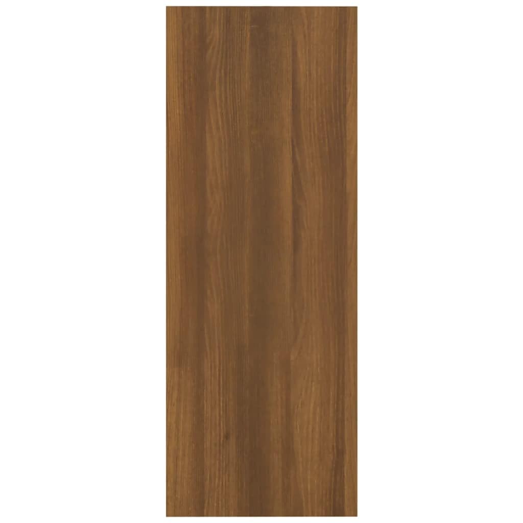 Konsolentisch, Eiche, Braun, 105 x 30 x 80 cm, aus Holz, praktischer Eingangstisch für Wohnzimmer, Flur oder Büro, glatte Oberfläche, leicht zu reinigen mit einem feuchten Tuch, inkl