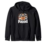 Photo Gallery pugkins - maglietta divertente con carlino e zucca di halloween felpa con cappuccio Photo Gallery pugkins - maglietta divertente con carlino e zucca di halloween felpa con cappuccio
