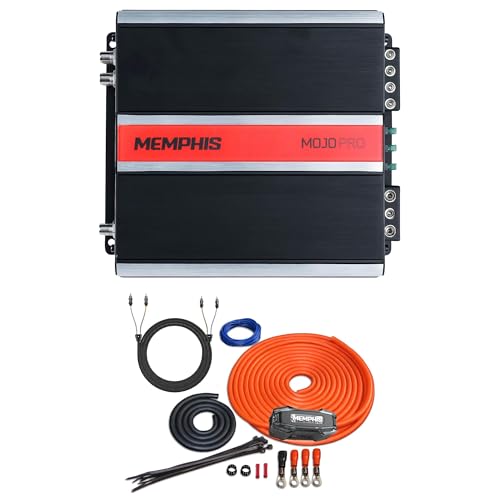 Memphis MJP750.1 750W Monoblock Amplifier with Memphis 4 ga Wire Kit