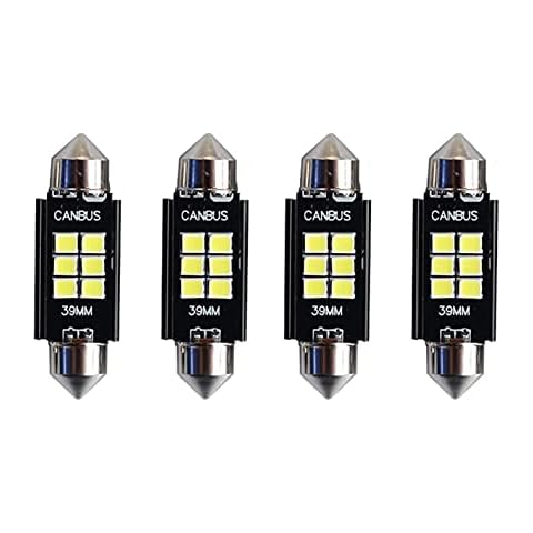 weiXuan 6411 6413 6423 Festoon C5W Led Bulbs 39mm White/Warm White Light Super Bright Chipsets Canbus Error Free for 6461 DE3425 DE3423 Interior Light,Dome Light,Map Light,Door Light ,Warm White Cover