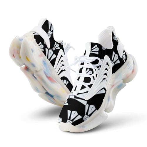 Badminton Men's Running Shoes Lightweight Walking Shoe Breathable Sneaker 12women/10men（EUR44）