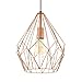 Produktbild EGLO Pendellampe Carlton, 1 flammige Vintage Pendelleuchte, Retro Hängelampe aus Stahl, Farbe: Kupfer, Fassung: E27