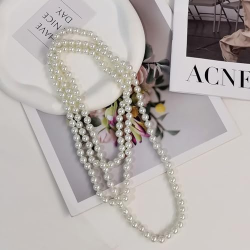 Image of Zeffy Pearl Necklace 4MM /6MM /8MM Dainty Round Imitation Pearl Choker Necklace Wedding Pearl Necklace Delicate Jewelry for Women Simple Bridesmaid Jewelry Gifts