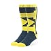 NCAA Michigan Wolverines Men's Hot Box Sport Casual Dress Otc Socks (1 Pack), Large, Navy