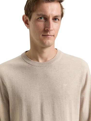 Tom Tailor Herren 1039805 Pullover, 38310 - Cashew Beige Melange, 3XL – Ansicht 4