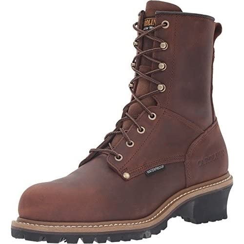 41OPptX6YfL Carolina Boots: Men's Steel Toe Waterproof Logger Boots CA9821 -...