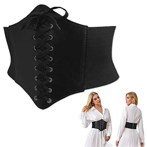 Bustino Modellante Donna - Corsetto Stringivita, Body Shaper Per Postura E Fitness, Nero